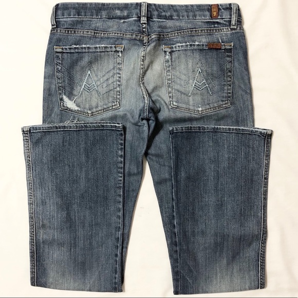 7FAM Women’s “A-Pocket” Lowrise Bootcut Jeans - 31 - Picture 9 of 16